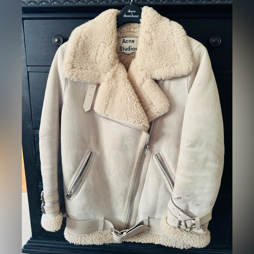 Authentic ACNE STUDIOS  VELOCITE Cream Teddy Jacket